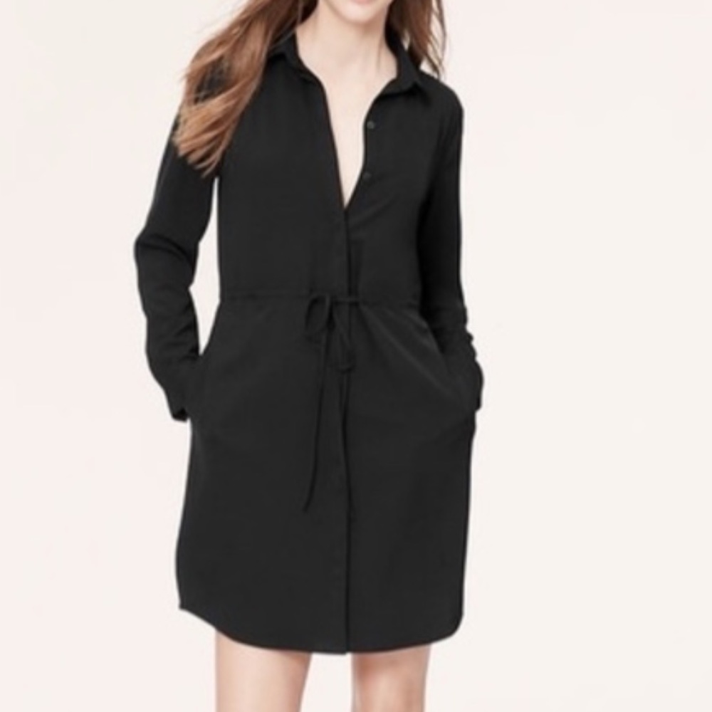 Ann Taylor loft button down shirt dress.
